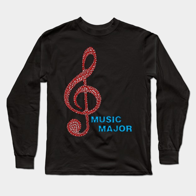 Music Major Long Sleeve T-Shirt by NightserFineArts